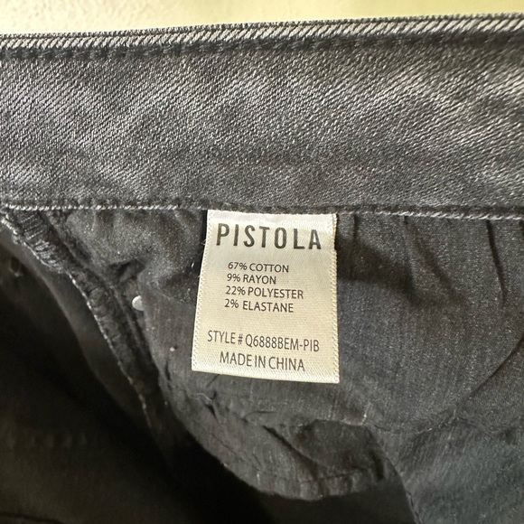 Pistola Dana Bootcut Jeans in Washed Black Size 26 - Picture 12 of 12